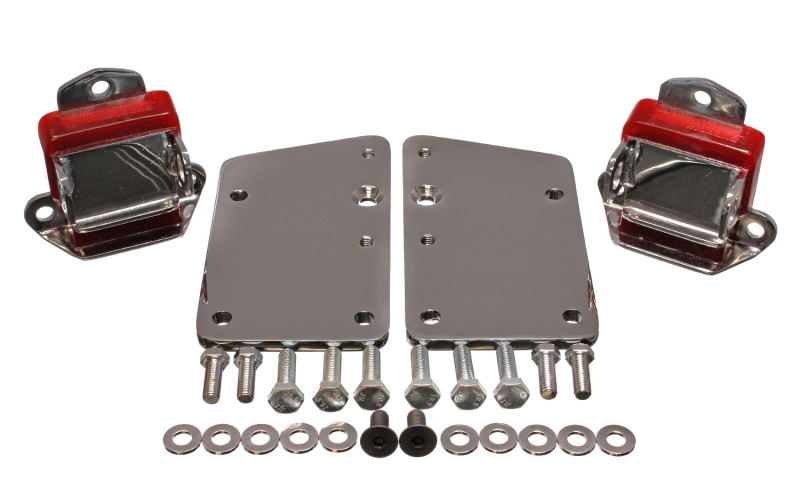 Energy Suspension LS Series Red Motor Conversion Set - Chrome Plated thumbnail 3