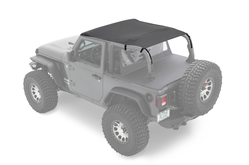 Bestop 18-23 Jeep Wrangler JL 2-Door Header Safari Bikini (Black Diamond) thumbnail 2