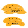 MGP 4 Caliper Covers Engraved Front & Rear Gen 5/RS Yellow finish black ch thumbnail 8