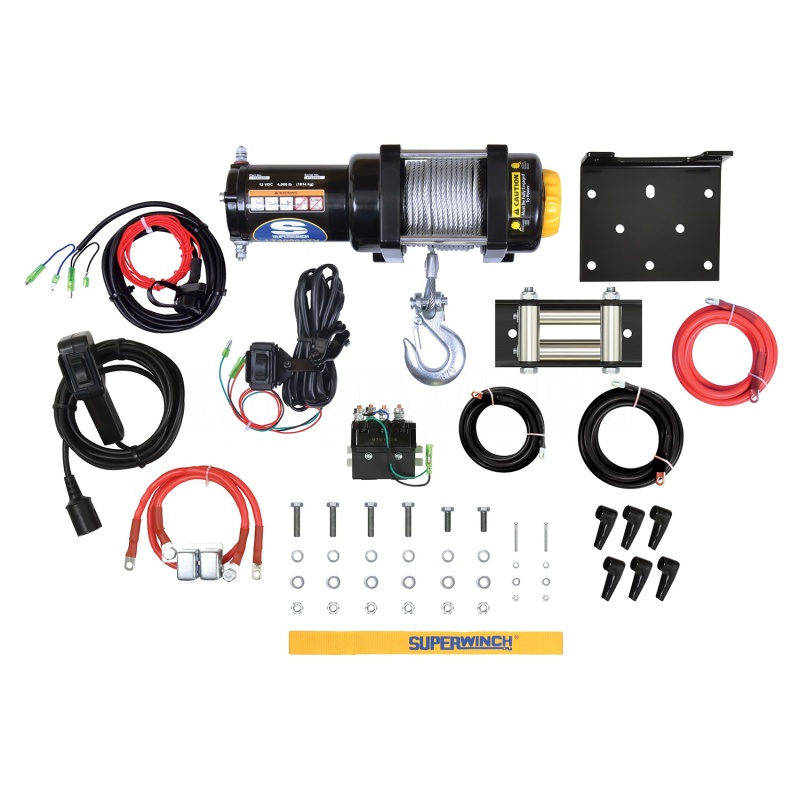 Superwinch 4000 LBS 12V DC 3/16in x 50ft Steel Rope LT4000 Winch thumbnail 8