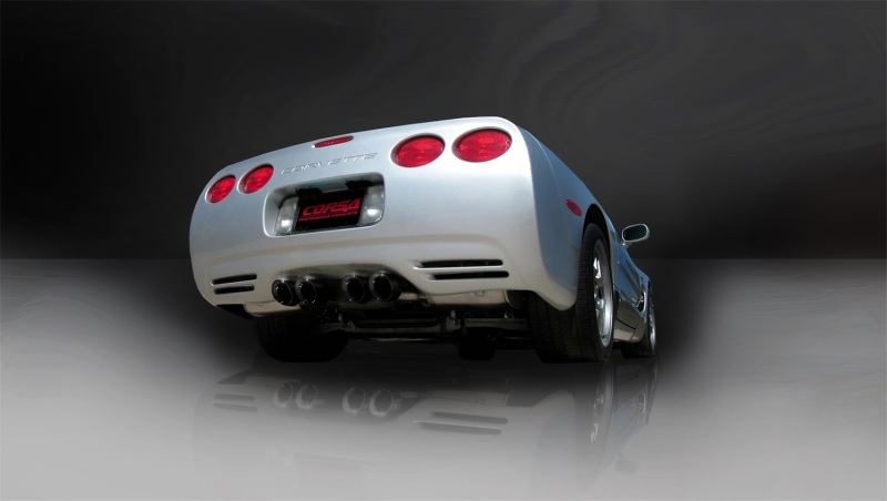 Corsa 1997-2004 Chevrolet Corvette C5 Z06 5.7L V8 Black Sport Axle-Back Exhaust thumbnail 8