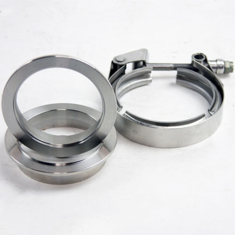 Granatelli 4.0in Mild Steel Mating Male to Female Flanges w/V-Band Clamp thumbnail 3