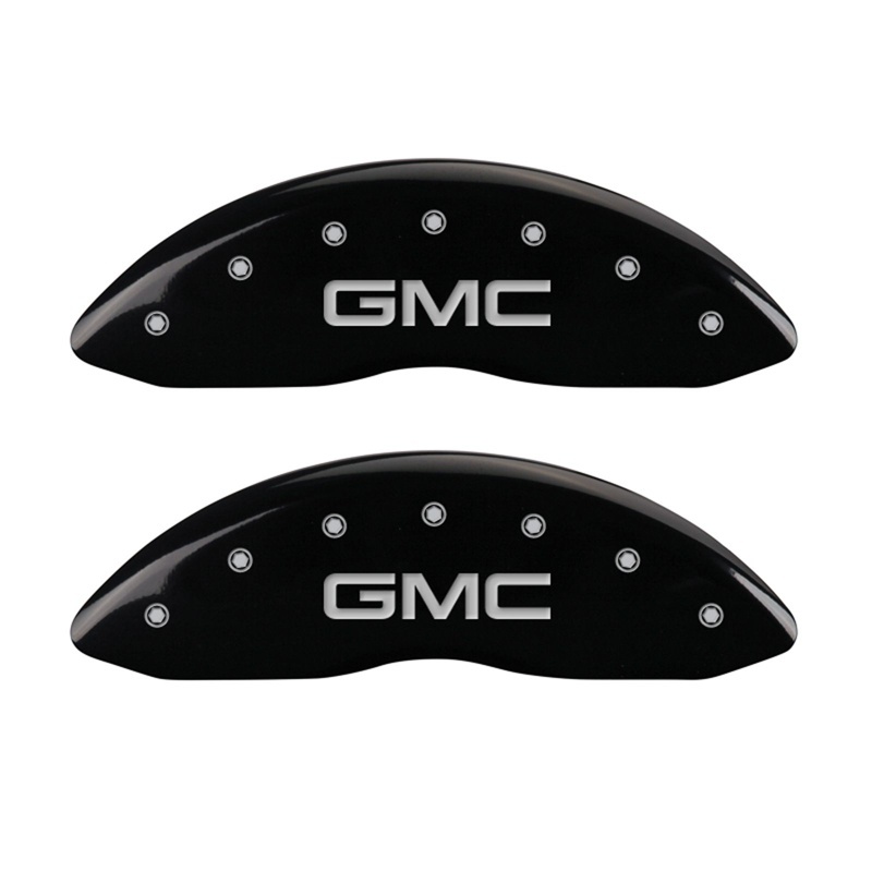 MGP 2 Caliper Covers Engraved Front GMC Black Finish Silver Characters 2008 GMC Canyon thumbnail 4