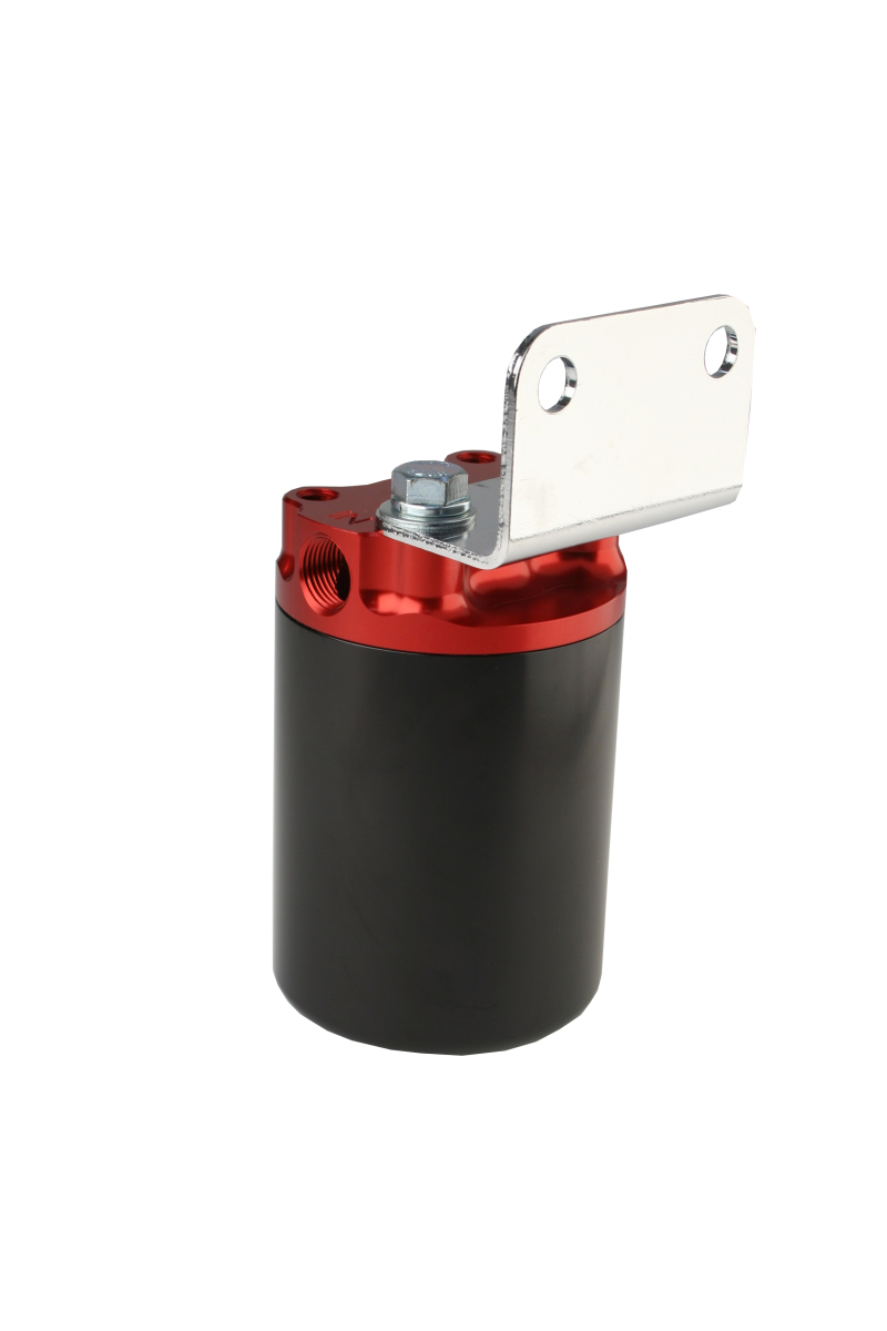 Aeromotive SS Series Billet Canister Style Fuel Filter Anodized Black/Red - 10 Micron Fabric Element thumbnail 8