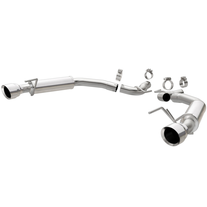 MagnaFlow Axle Back, SS, 2.5in, Competition, Dual Split Polish 4.5in Tip 2015 Ford Mustang Ecoboost thumbnail 3