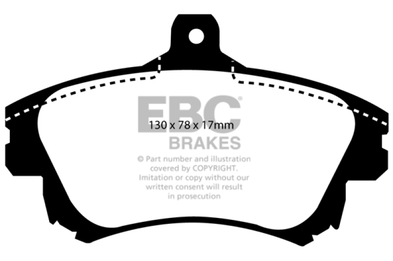 EBC 99-04 Volvo S40 1.9 Turbo T4 (200 BHP) Ultimax2 Front Brake Pads thumbnail 5
