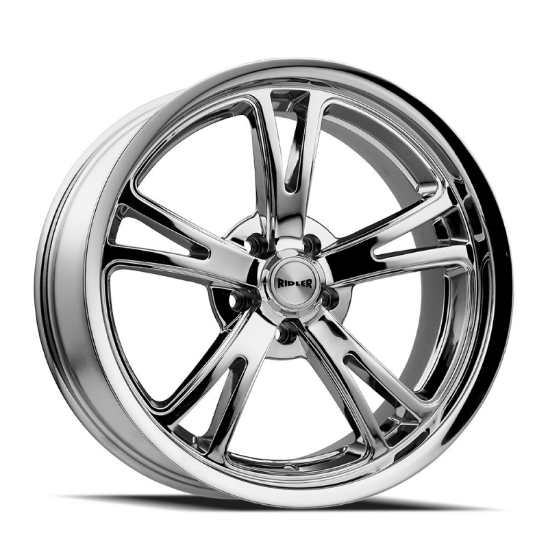 Ridler 606 17x8 / 5x120.65 BP / 0mm Offset / 83.82mm Hub Chrome Wheel