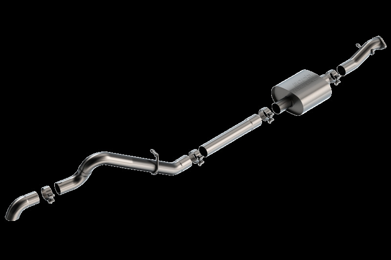Borla 21-22 Ford Bronco 2.3L 2DR/4DR T-304 Stainless Steel Cat-Back Touring Exhaust - Brushed thumbnail 2