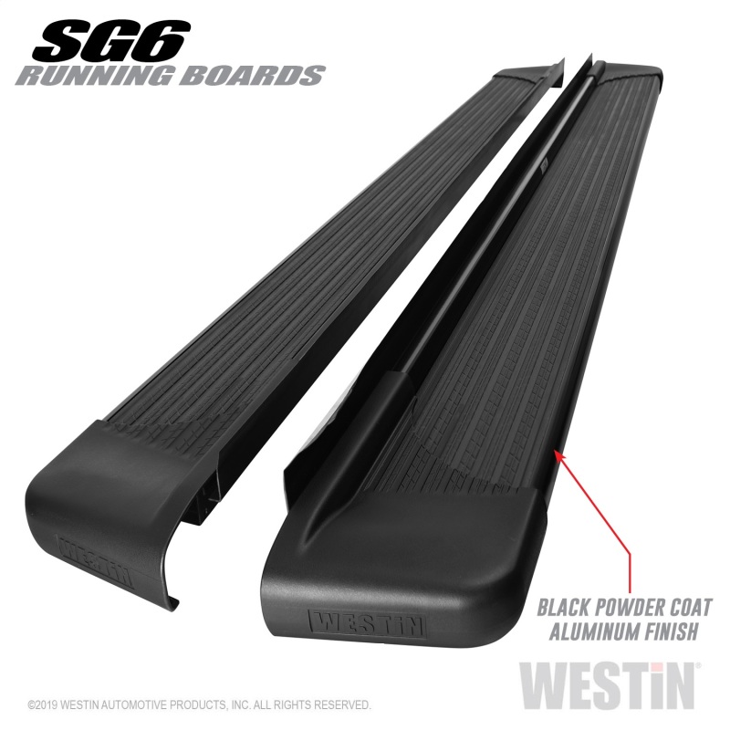 Westin SG6 Black Aluminum Running Boards 85.50 in thumbnail 9