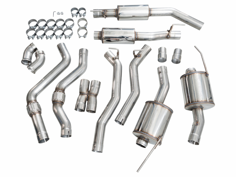 AWE Tuning 2021+ Ford Explorer Tremor 3.0TT 0FG Dual Rear Exit Exhaust w/ Bash Guard thumbnail 5