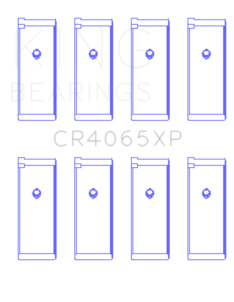 King Engine Bearings Nissan KA-24DE (Size .025 Oversized) Performance Rod Bearing Set thumbnail 3