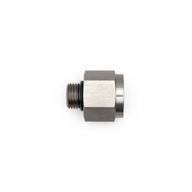 DeatschWerks 6AN ORB Male to M18 X 1.5 Metric Female (Incl O-Ring) - Anodized Matte Black thumbnail 6