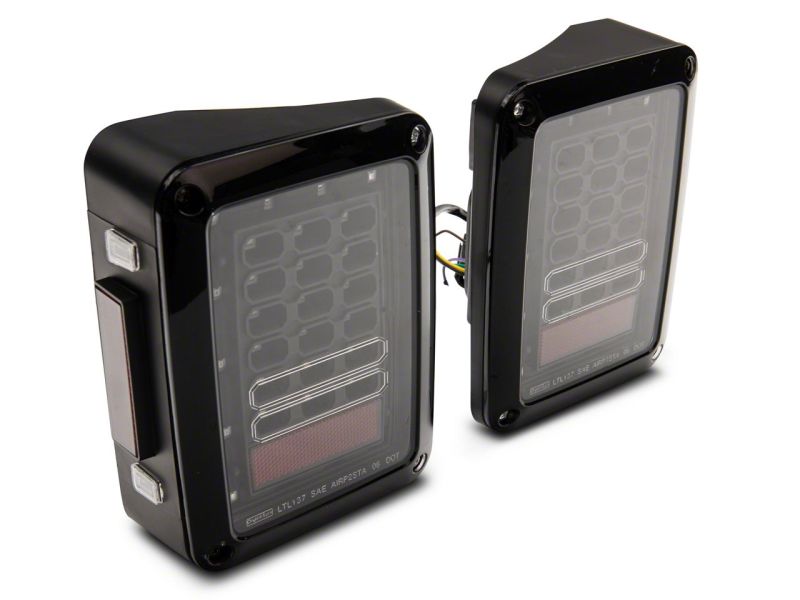 Raxiom 07-18 Jeep Wrangler JK Axial Series LED Tail Lights- Black Housing (Clear Lens) thumbnail 4