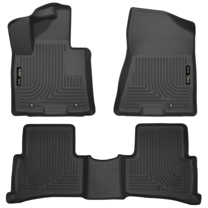 Husky Liners 2017 Kia Sportage Weatherbeater Front and Second Row Black Floor Liners thumbnail 3