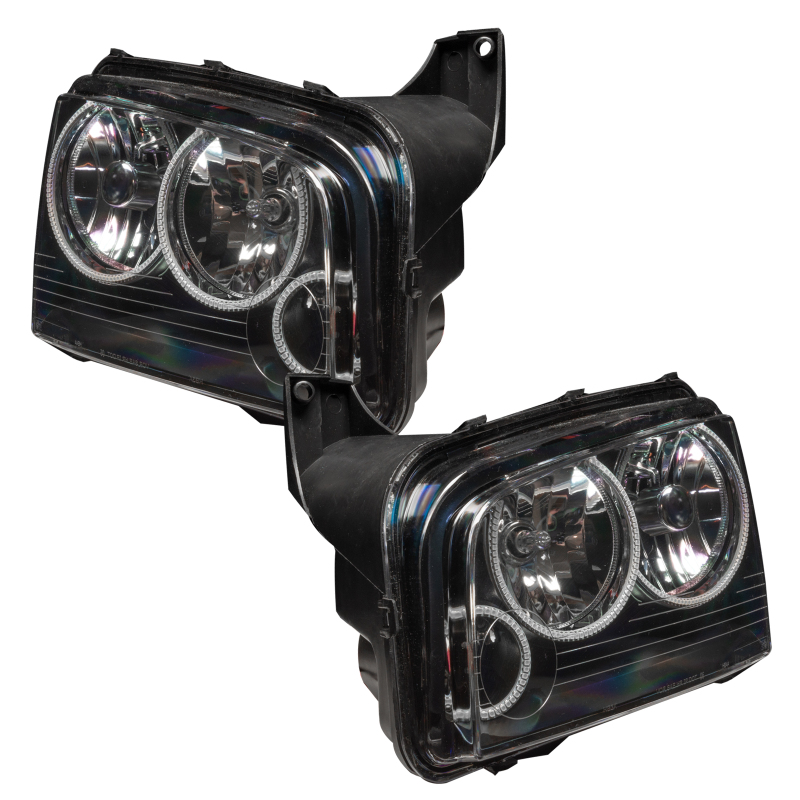 Oracle 05-10 Dodge Charger SMD HL (Non-HID) - Triple Halo - ColorSHIFT w/o Controller thumbnail 4