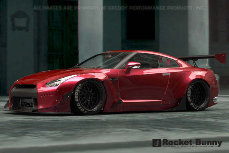 GReddy 09+ Nissan GT-R R35 Full Rocket Bunny Wide-Body Aero Kit w/ Wing thumbnail 4