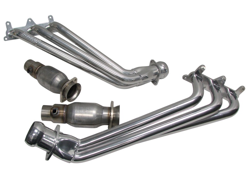 BBK 10-11 Camaro V6 Long Tube Exhaust Headers With Converters - 1-5/8 Silver Ceramic thumbnail 5