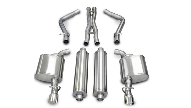 Corsa 2005-2010 Dodge Charger No Towing Hitch R/T 5.7L V8 Polished Xtreme Cat-Back Exhaust thumbnail 4