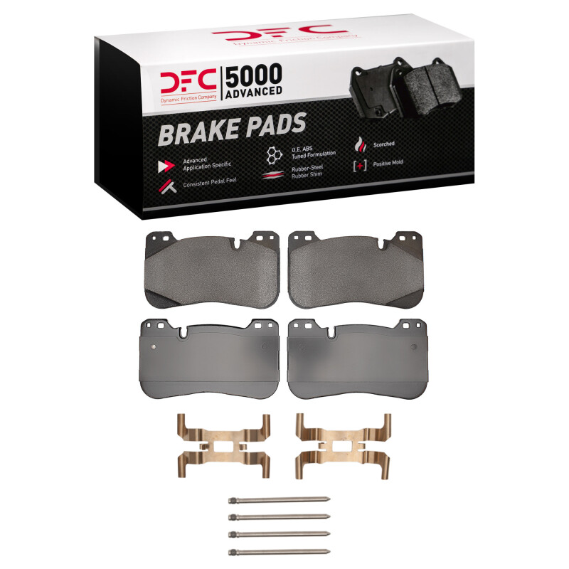 DFC 5000 Advanced Brake Pads - Low Metallic and Hardware Kit