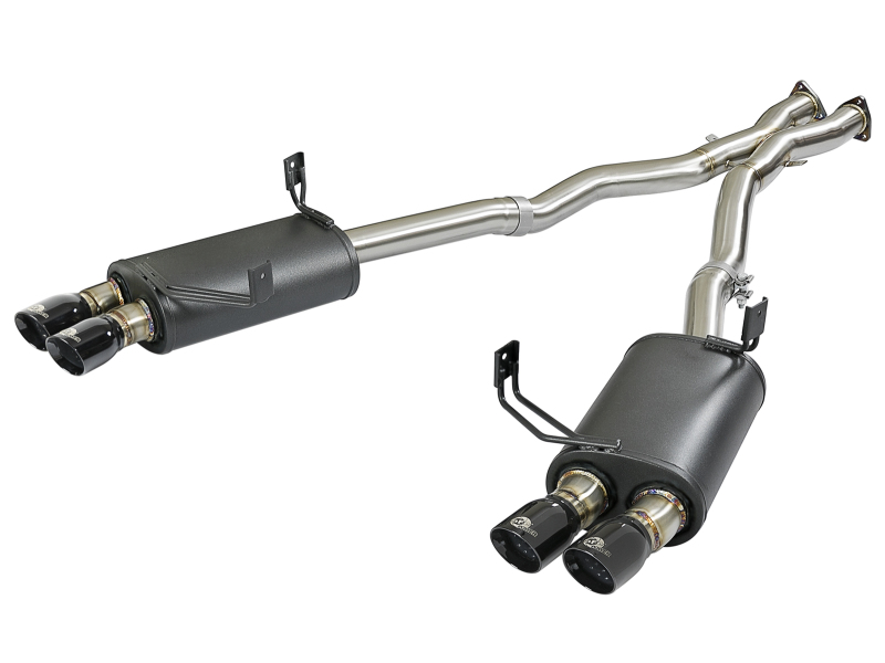aFe MACH Force-Xp 2-1/2in 304 SS Cat-Back Exhaust w/ Black Tips 05-08 BMW Z4 M Coupe (E86) L6 3.2L thumbnail 2