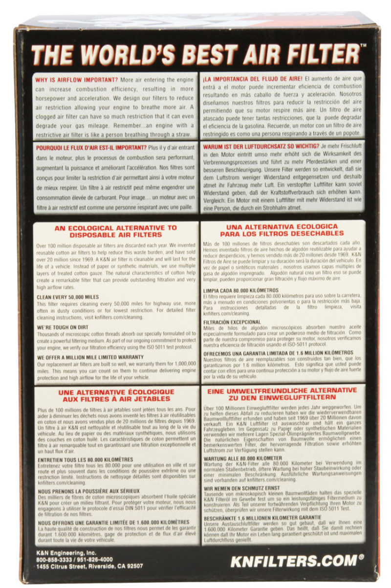 K&N 2014 Can-Am Spyder RT 1330cc DRYFLOW Air Filter thumbnail 9