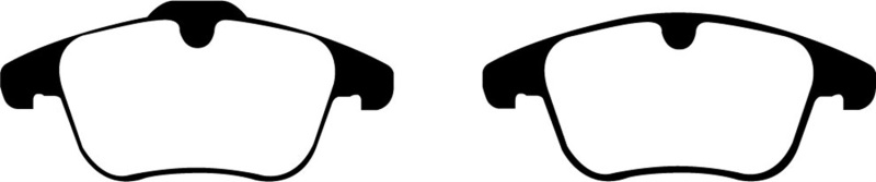 EBC 11+ Volvo S60 2.5 Turbo T5 (300mm Front Rotors) Redstuff Front Brake Pads thumbnail 7