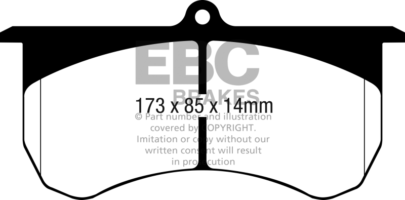 EBC S6 Brake Pad and Rotor Kit (1x ebcGD1722, 1x ebcDP52068NDX) thumbnail 8