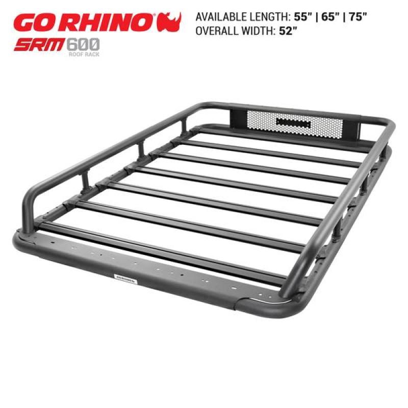 Go Rhino Universal 65in SRM 600 Basket Style Rack - Textured black thumbnail 7