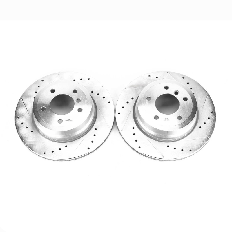 Power Stop 08-13 BMW 135i Rear Evolution Drilled & Slotted Rotors - Pair thumbnail 2