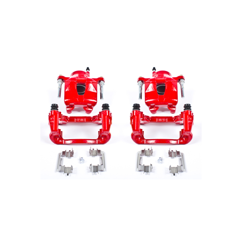 Power Stop 05-10 Scion tC Front Red Calipers w/Brackets - Pair