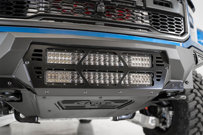 Addictive Desert Designs 17-20 Ford Raptor F-150 Bomber Front Bumper w/ 2 20in Light Bar Mounts thumbnail 3