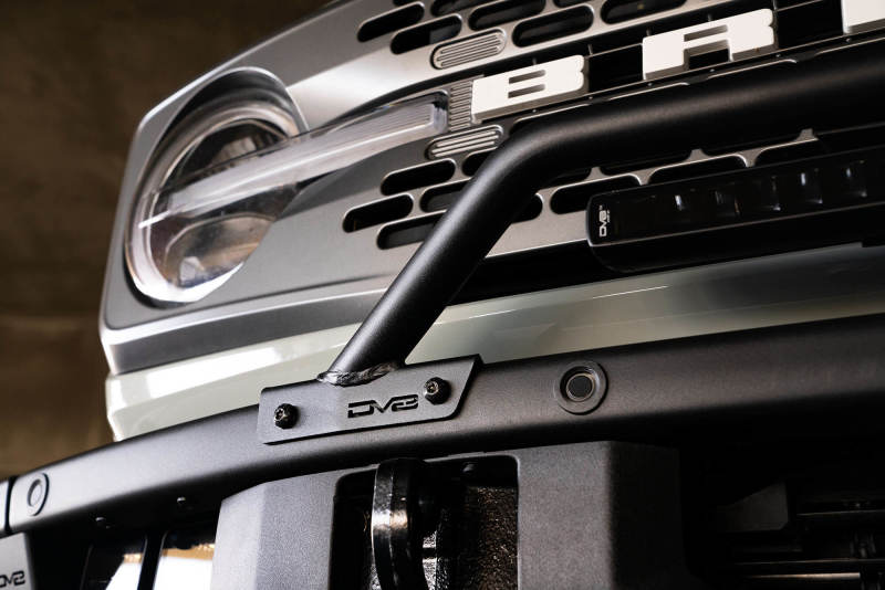 DV8 Offroad 2021-2022 Ford Bronco (Not For Factory Plastic Bumper) Factory Bumper Bull Bar - Black thumbnail 8