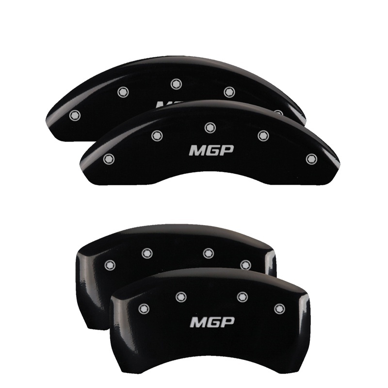 MGP 4 Caliper Covers Engraved Front & Rear MGP Black finish silver ch thumbnail 5