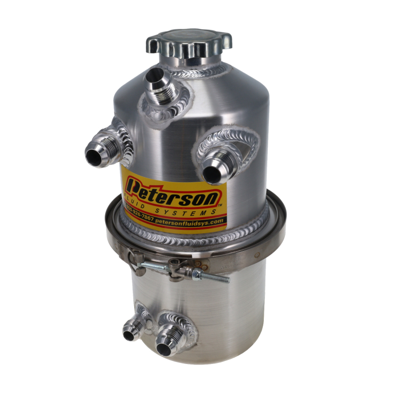 Peterson Fluid Systems Oil Tank 1.5 Gallon Dual In Male