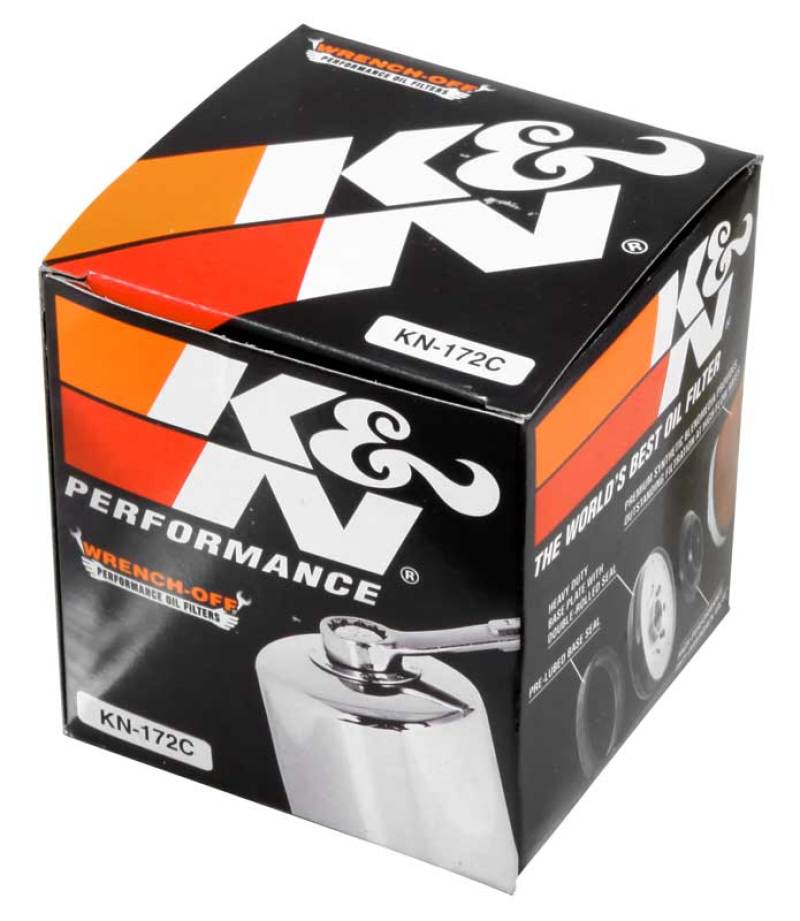 K&N Oil Filter Powersports Canister Chrome thumbnail 7
