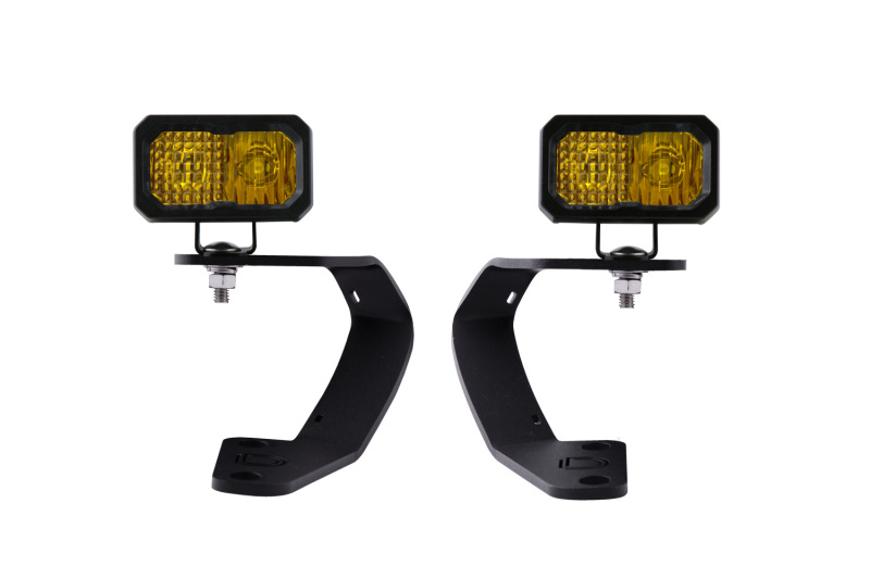 Diode Dynamics 10-21 Toyota 4Runner Stage Series 2in LED Ditch Light Kit - Yellow Pro Combo thumbnail 4