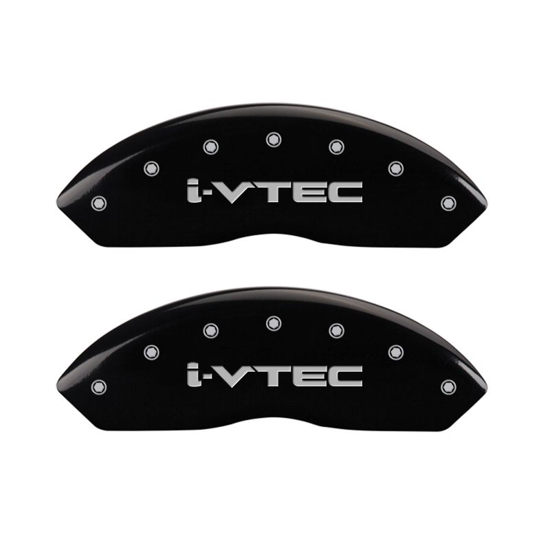 MGP 4 Caliper Covers Engraved Front & Rear i-Vtec Black finish silver ch thumbnail 5