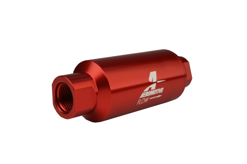 Aeromotive In-Line Filter - AN-10 size - 40 Micron SS Element - Red Anodize Finish thumbnail 7