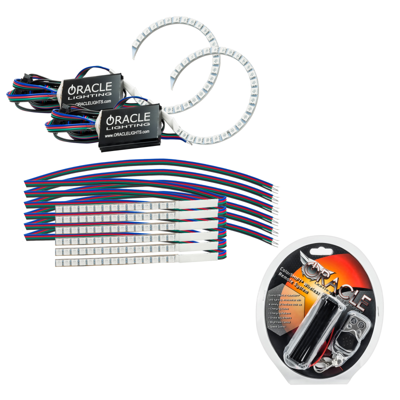 Oracle 18-21 Ford Mustang DRL Upgrade w/ Halo Kit - ColorSHIFT thumbnail 2