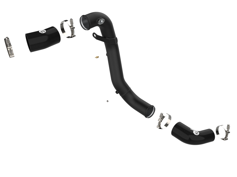 BladeRunner 3 IN Aluminum Cold Charge Pipe Black