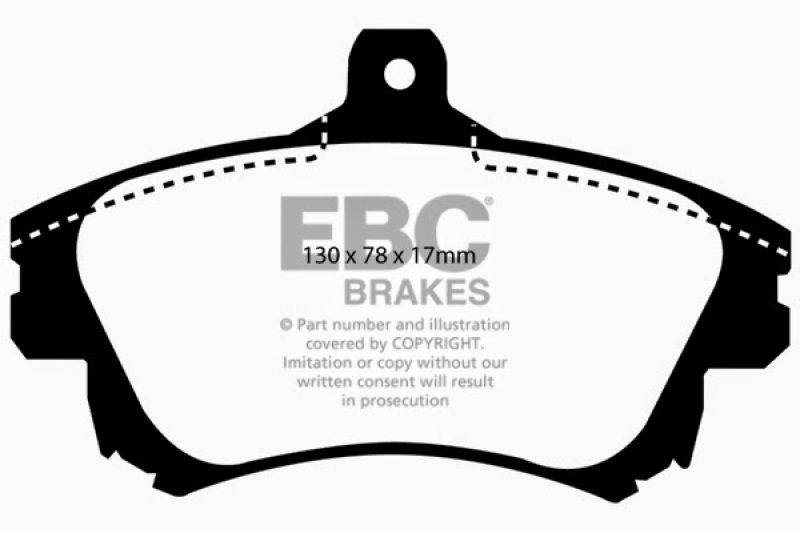 EBC 99-04 Volvo S40 1.9 Turbo T4 (200 BHP) Ultimax2 Front Brake Pads thumbnail 6