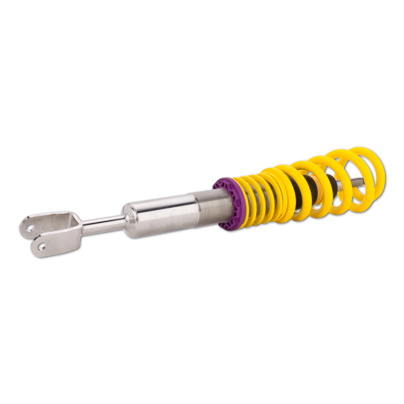 KW Variant 1 Coilover Kits 10210065 Kits, 1, 0.4 - 1.5 in. Lowered Front, 0.4 - 1.5 in. Lowered Rear, Natural/Purple Shocks, Yellow Springs, Audi, Kit thumbnail 8