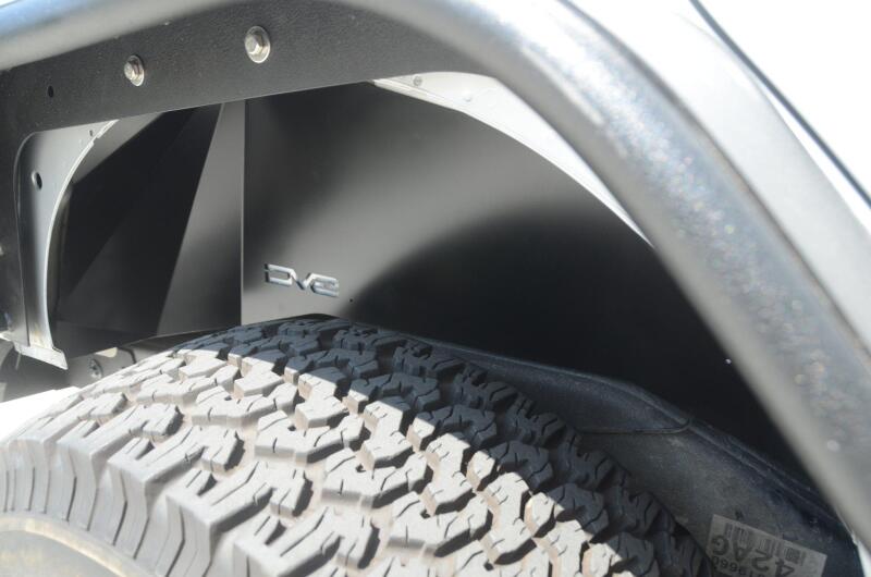 DV8 Offroad 07-18 Jeep Wrangler JK Rear Aluminum Inner Fender - Black thumbnail 7