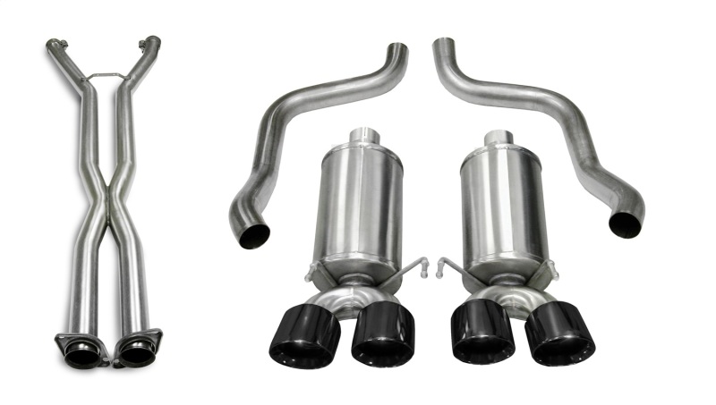 Corsa 05-08 Chevrolet Corvette (C6) 2.5in Xtreme Cat-Back Exhaust - 3.5in Black Twin Tips thumbnail 8