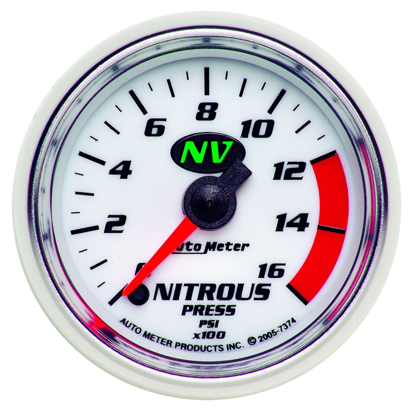 Autometer 2-1/16in 0-1600 PSI Full Sweep Digital Stepper Motor Nitrous Pressure Gauge thumbnail 2