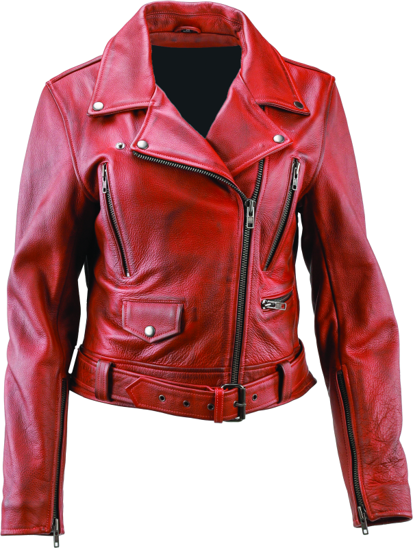 Kuryakyn Leather By River Road Arabian Spice Leather Jacket Red Womens - Large thumbnail 2