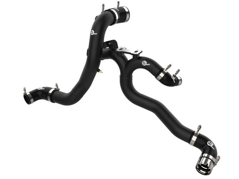 BladeRunner 3 IN Aluminum Hot and Cold Charge Pipe Kit Black