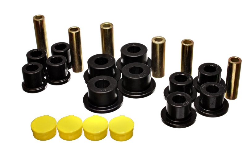 Energy Suspension 02-05 Dodge Ram 1500 2WD Black Rear Leaf Spring Bushing Set thumbnail 3