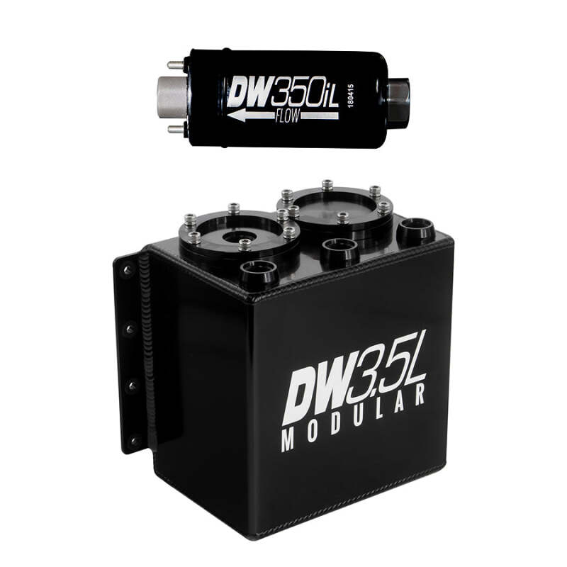DeatschWerks 3.5L Modular Surge Tank (Incl. 1 DW350iL In-Line Fuel Pump) thumbnail 2