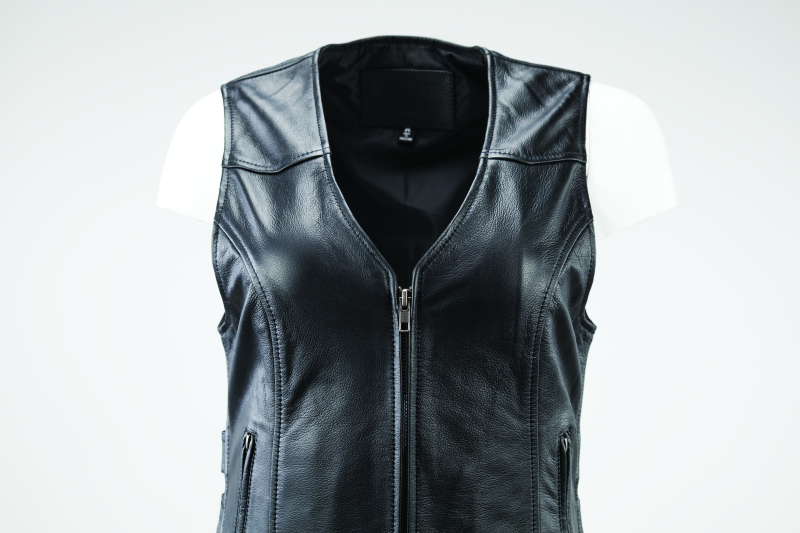 Kuryakyn Leather By River Road Plains Leather Vest Black Womens - Small thumbnail 3
